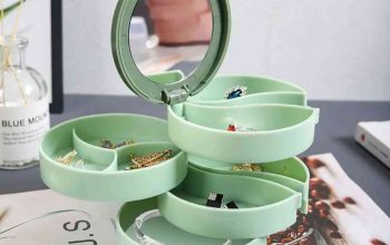 Jewelry Storage Box With Mirror