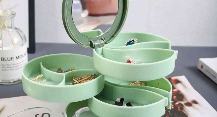 Jewelry Storage Box With Mirror