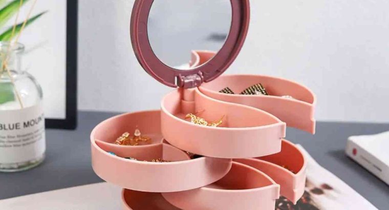 Jewelry Storage Box With Mirror