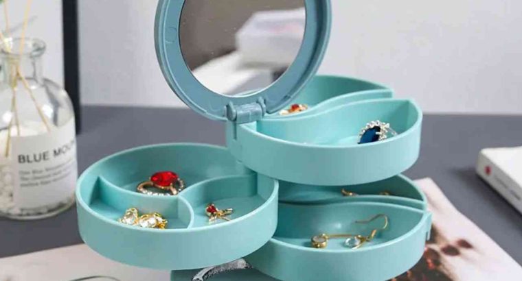 Jewelry Storage Box With Mirror